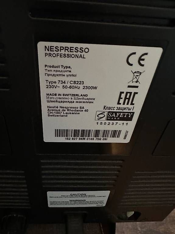 Macchine per caffè & Macchine per espresso: NESPRESSO GEMINI 220 PROFESSIONAL Type 734 / CS223 – Usato da Founex venduto da lit_l8dn 4