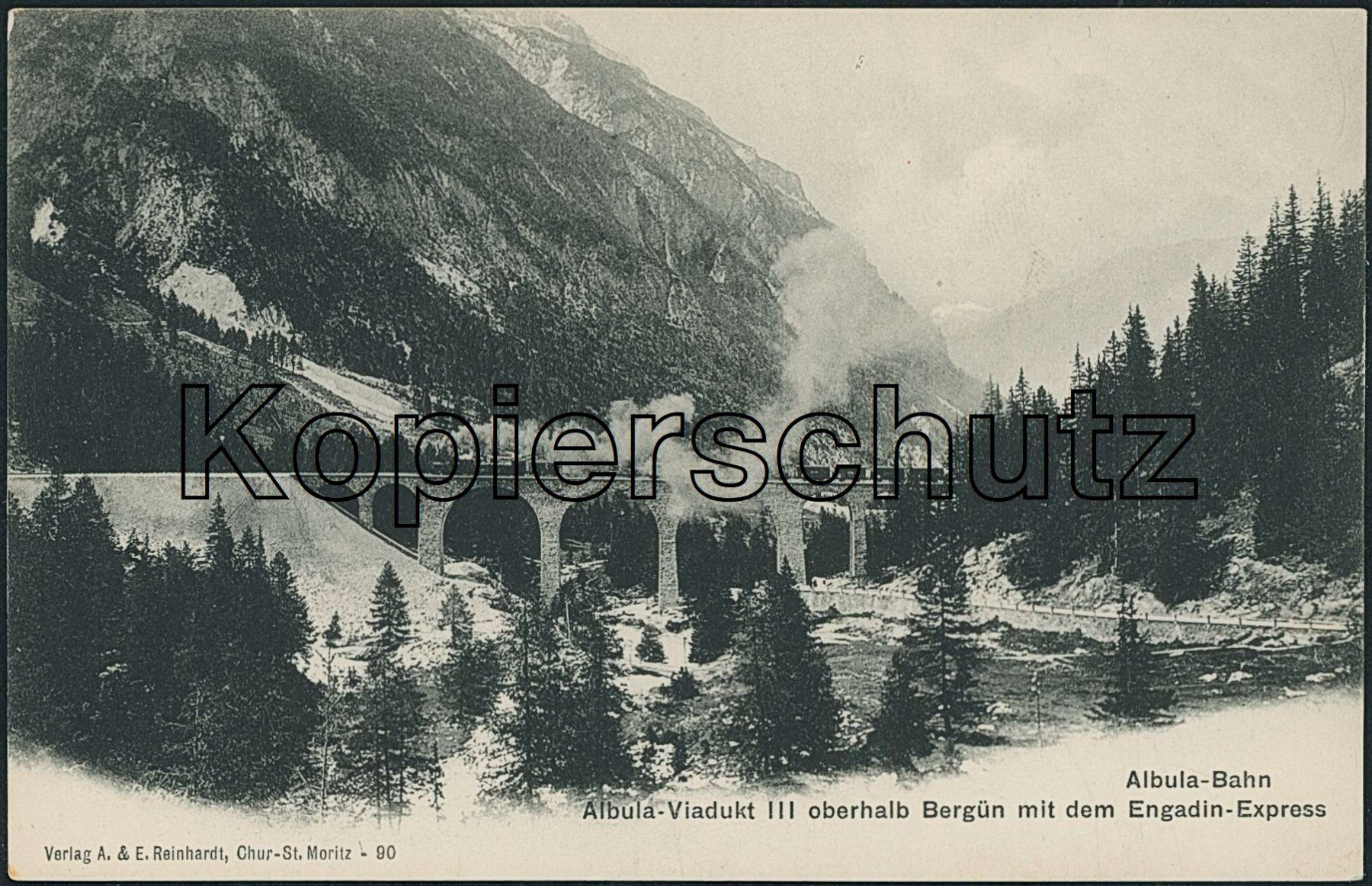 Cartoline postali: GR Bergün - Albula Bahn - Rhätische Bahn RhB – Nuovo (secondo la descrizione) da Schindellegi venduto da leecollect