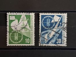 BRD 1953 Mi.№№168,170 Verkehrsausstellung. Gestempelt .