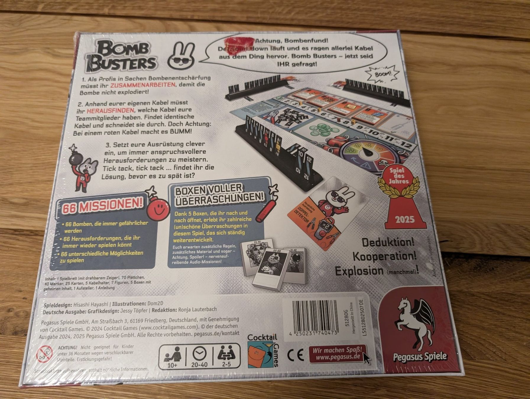 Giochi: Bombbusters - Brettspiel - Deutsch - Neu und eingeschweisst – Nuovo e nell'imballaggio originale da Bern venduto da hascherpur 1