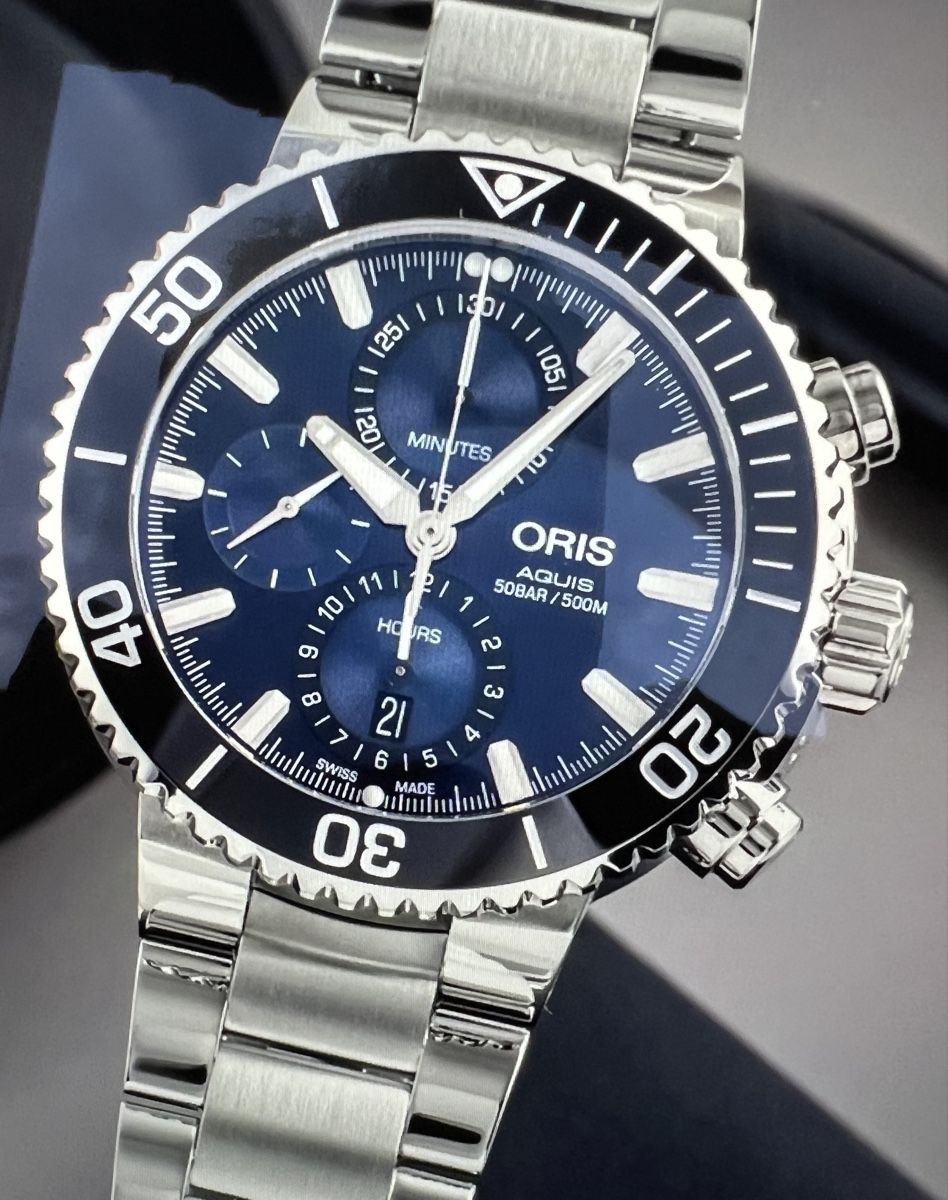 Oris Orologi: Oris Aquis Date chronograph – Usato da Ringgenberg BE venduto da robhall2003