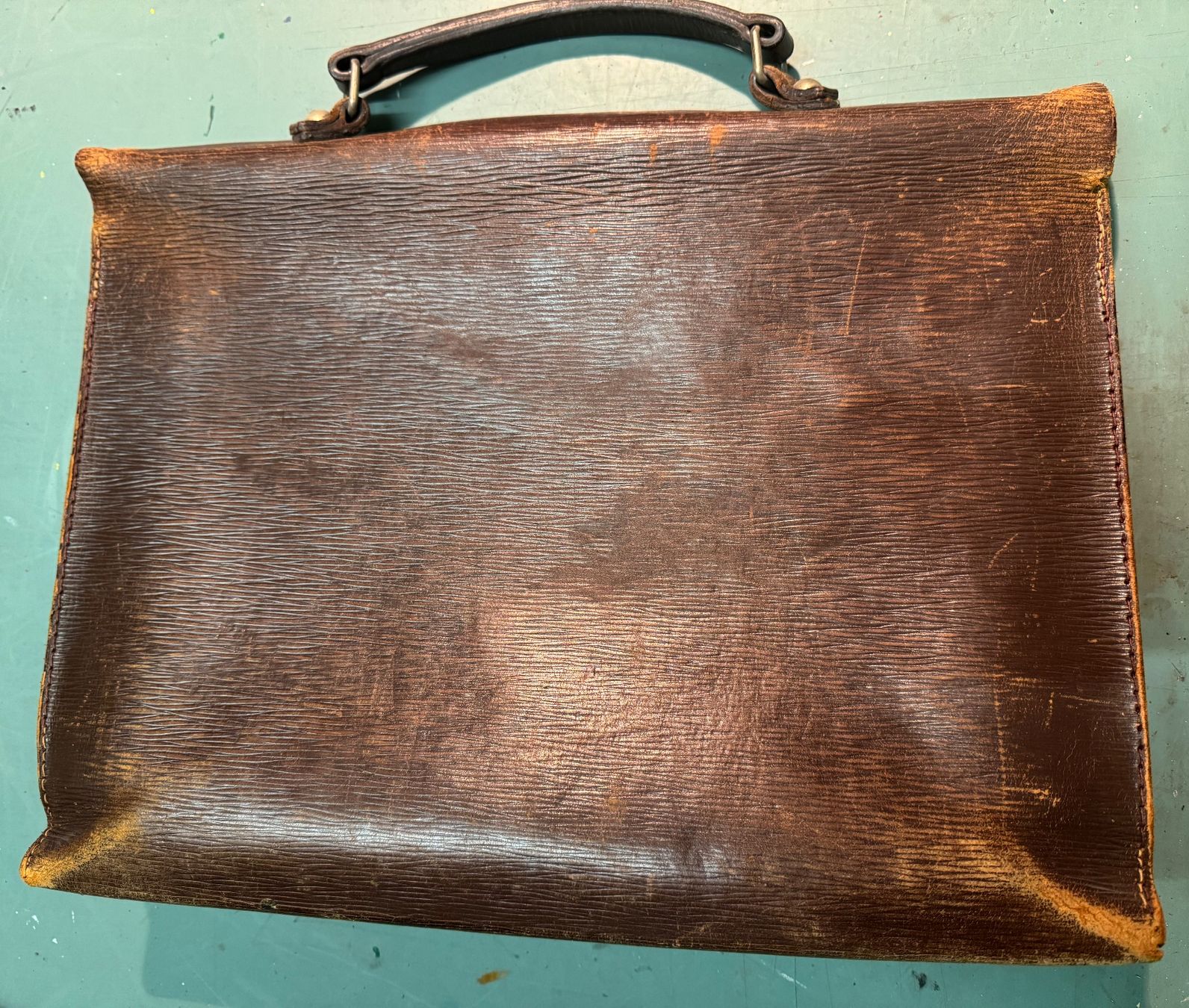 Valigie & Borse: Serviette en cuir marron, porte documents, vintage – Usato da Biel/Bienne venduto da Philemon02 1