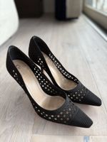 Christian Dior Black Heels, Size 38.5 - Weave detail
