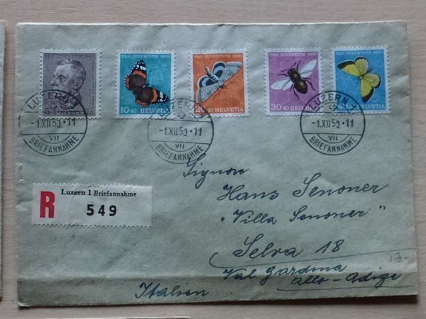 Tutti i francobolli: Ersttag ++ 3 PJ Satzbriefe 1949 - 1951 – Usato da Walkringen venduto da Casablanca777 2