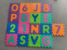 Set klein: Buchstaben- und Zahlenmatte 17 Elemente