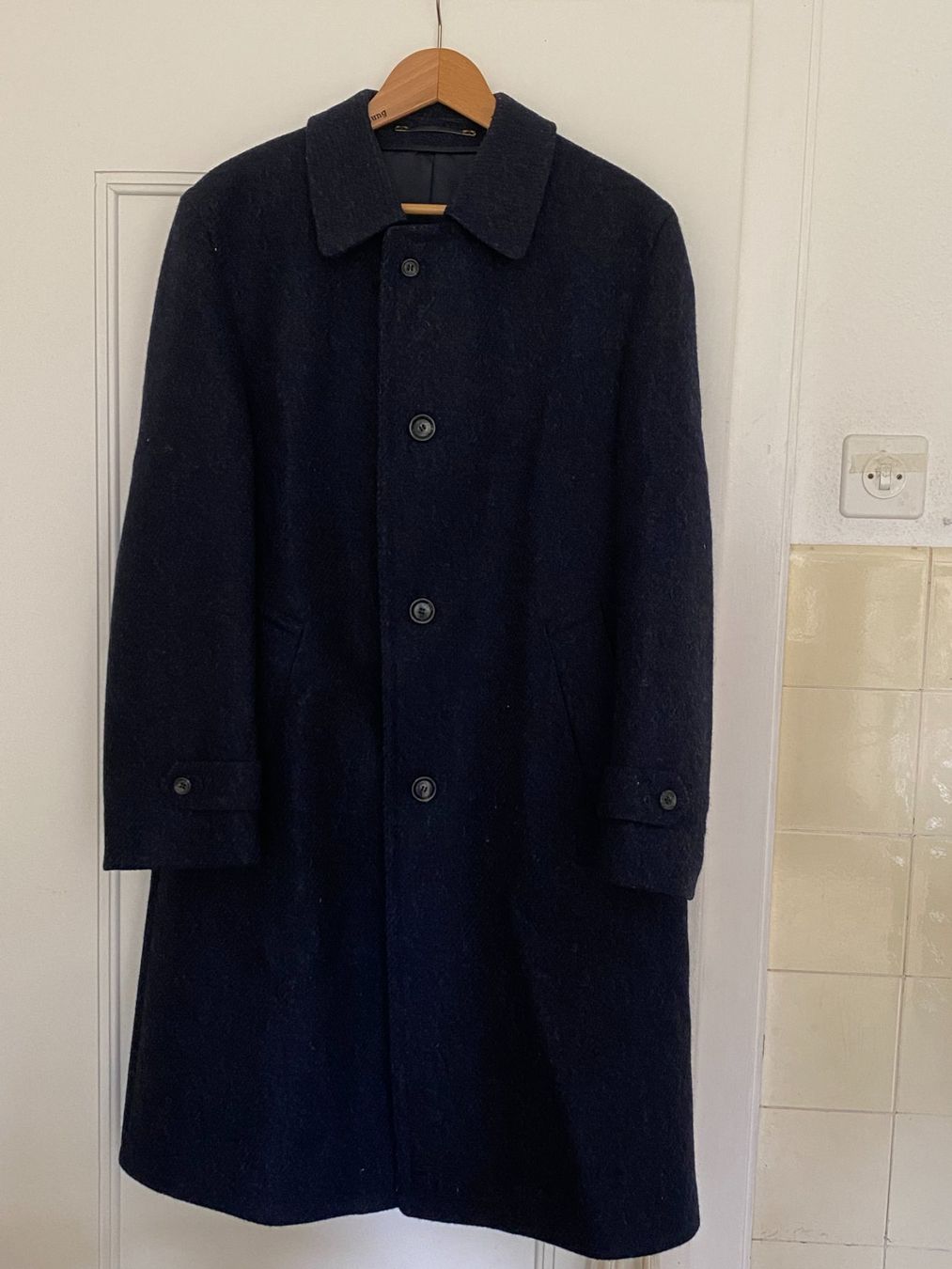 Cappotti: Vintage Wintermantel Louisoder by Kynoch, dunkelblau – Usato da Basel venduto da jeb_c2vd
