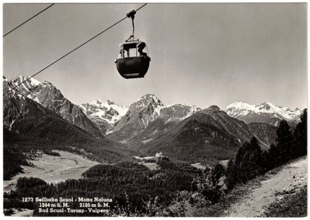 Cartoline postali: Scuol - Gondelbahn Motta Naluns – Usato da Binningen venduto da Mountainrider