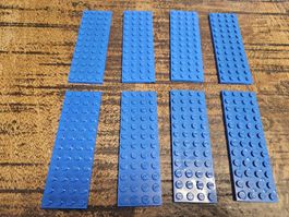 lego 3029 lot de 8 pièces Blue Plate 4 x 12