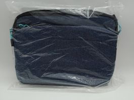 Sac pour ordinateur, bleu jeans.