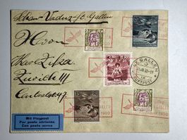 Liechtenstein 1930, Schaan-Vaduz-St. Gallen 31.Vlll.30