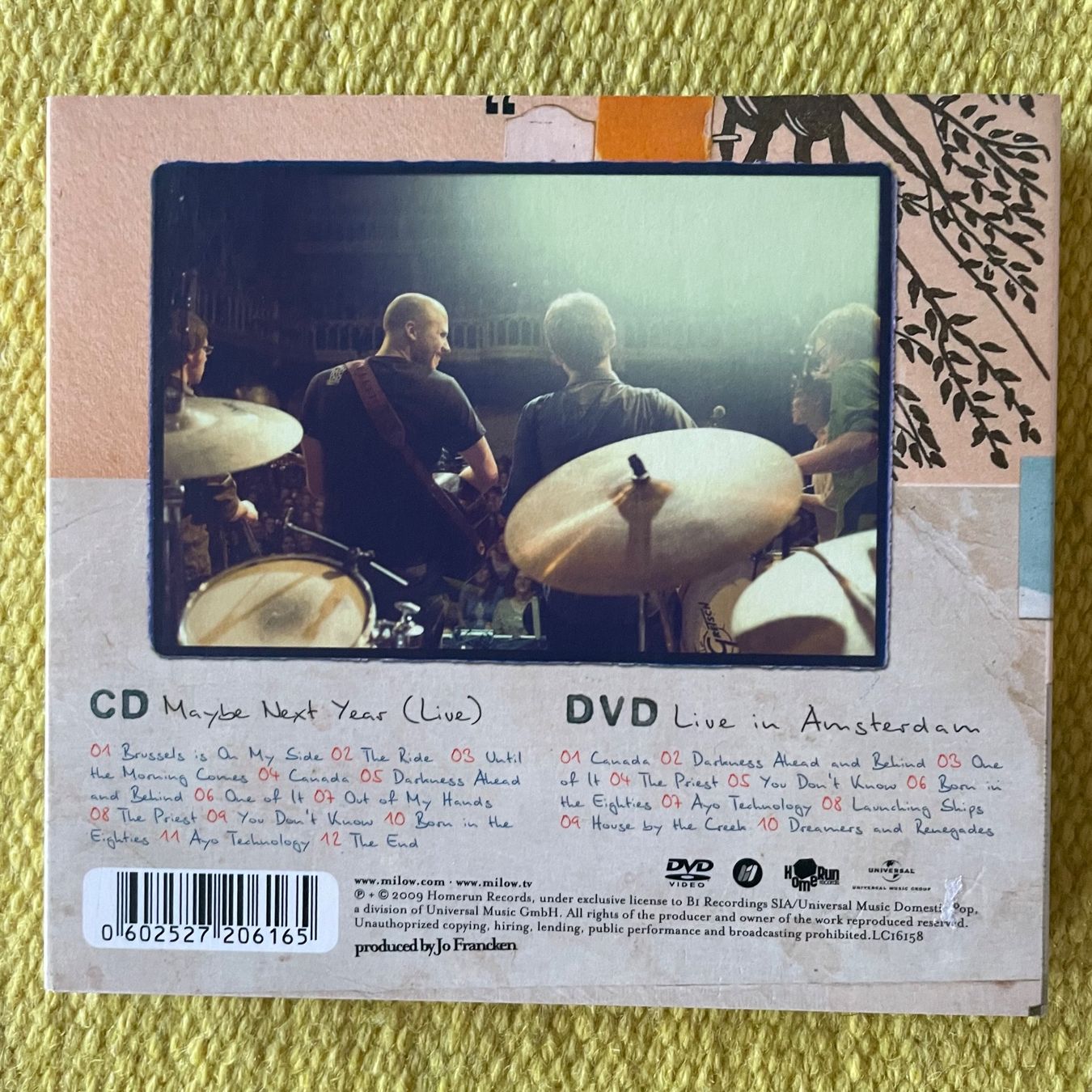 CDs: MILOW-CD+DVD LIVE (DIGIPACK) – Gebraucht aus Rorschacherberg von CD-Roli 1