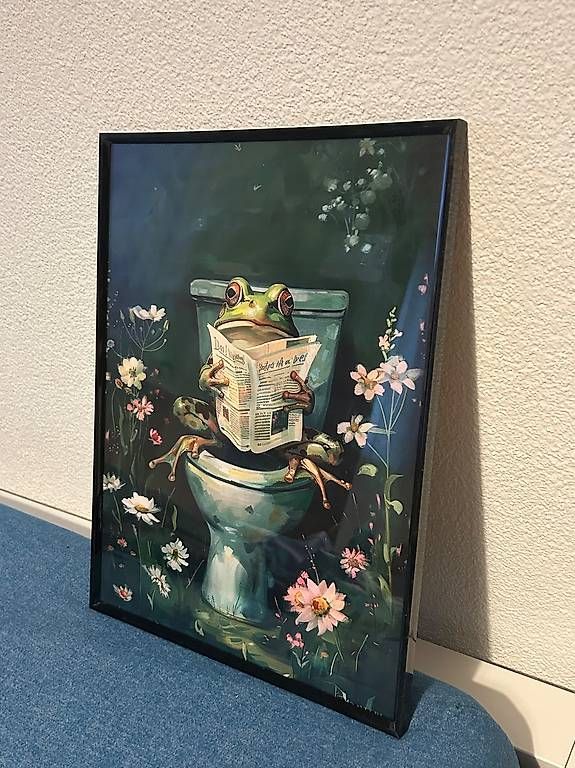WC: Frosch auf der Toilette Bild – Nuovo e nell'imballaggio originale da Adliswil venduto da nsm_r8qp