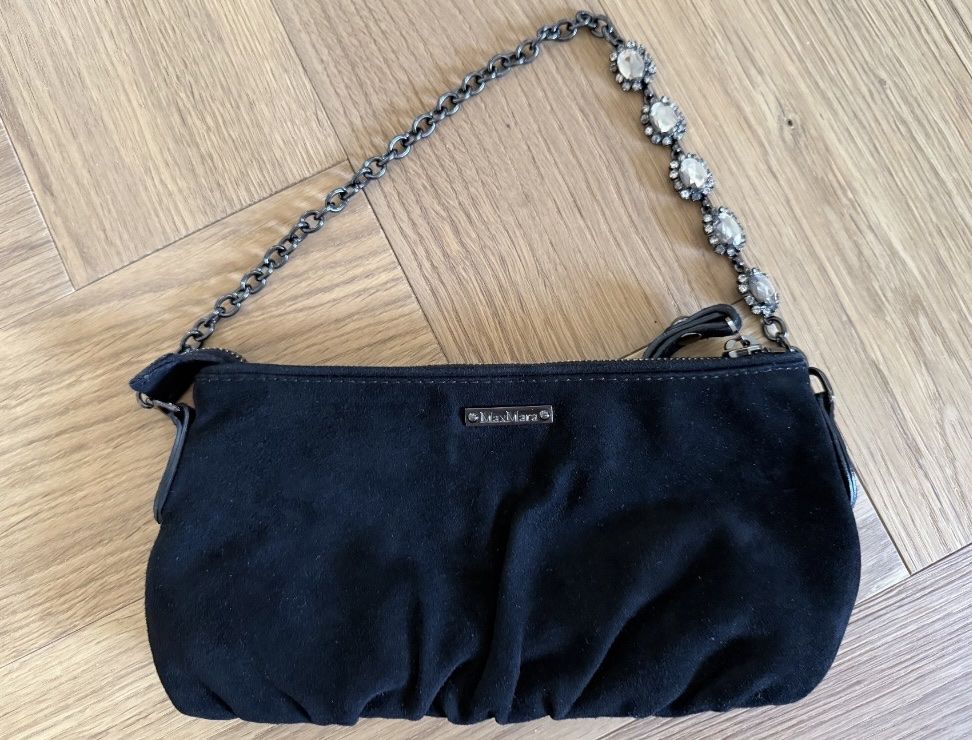 Max Mara Borse da donna: Clutch Max Mara nera con decorazioni – Usato da Breganzona venduto da BlueBlue 1