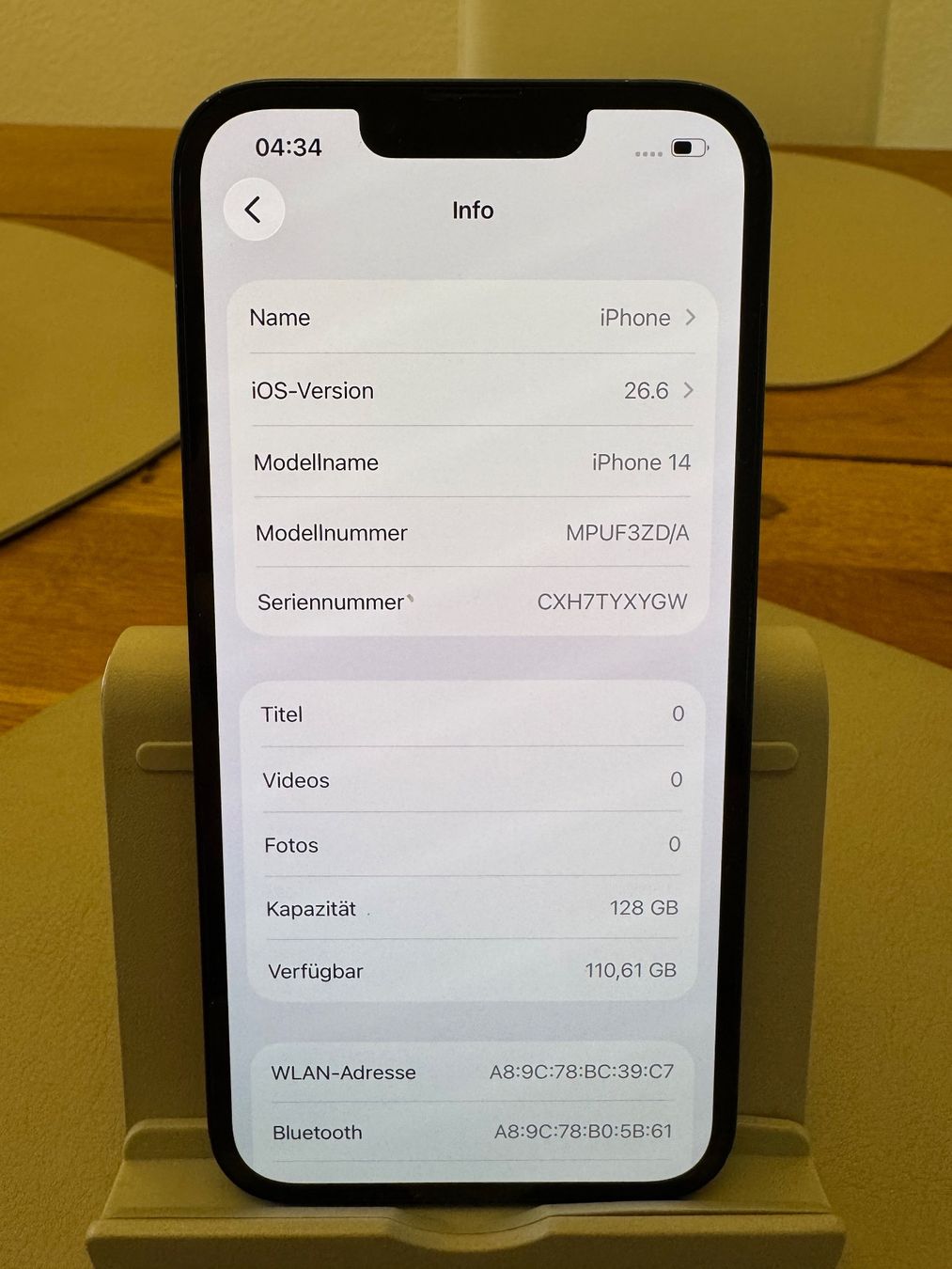 Apple Telefoni cellulari / Smartphones: iPhone 14 128GB – Usato da Adliswil venduto da Busys 1