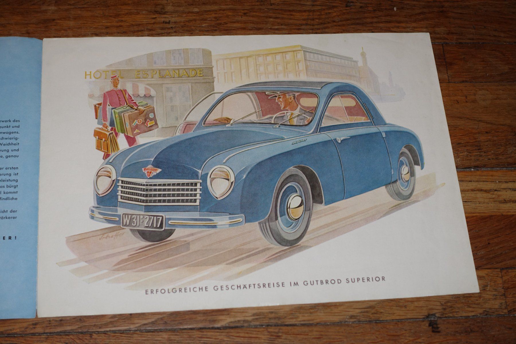 Sonstiges zum Sammeln & Seltenes: GUTBROD SUPERIOR  BROCHURE  OLDTIMER  VINTAGE – Gebraucht aus Bellevue von  2