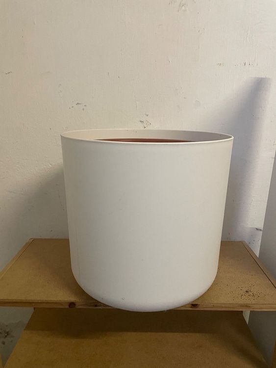OBI Blumentopf Weiss Ø 34,5 cm / Höhe 32,3 cm Kaufen auf Ricardo