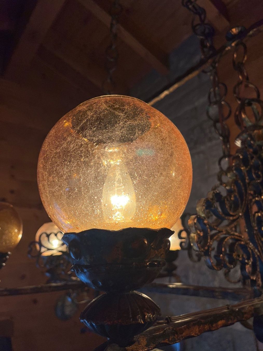 Lampadari & plafoniere: GRANDE LAMPADARIO IN RAME/FERRO BATTUTO – Usato da Bellinzona venduto da dan_dk5g 8