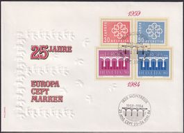1959-1984, CEPT-Marken (25 Jahre) illustrierter FDC: 347+348