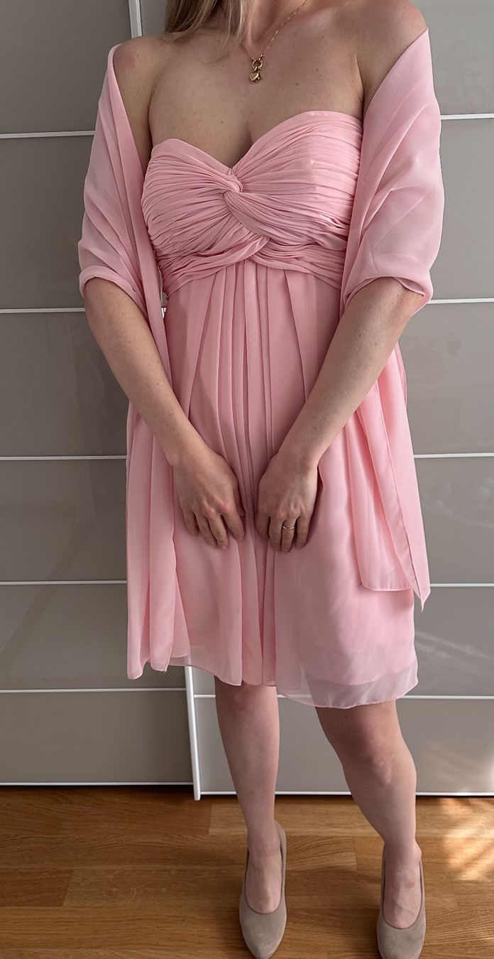 Vestiti: Elegantes, rosa Kleid- Gr.38 – Usato da Basel venduto da Meli-92 5