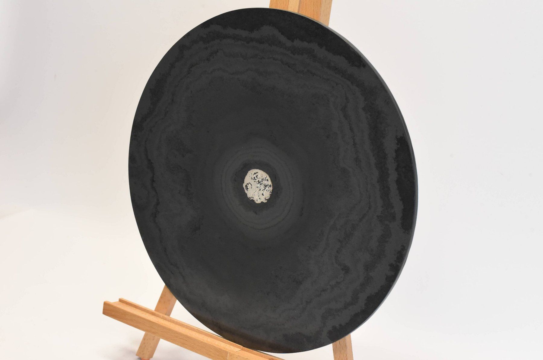 Dipinti: Tableau Moderne Ardoise Feuille d'Argent Véritable – Usato da GEMEAUX venduto da MarcMugnierSculpture 3