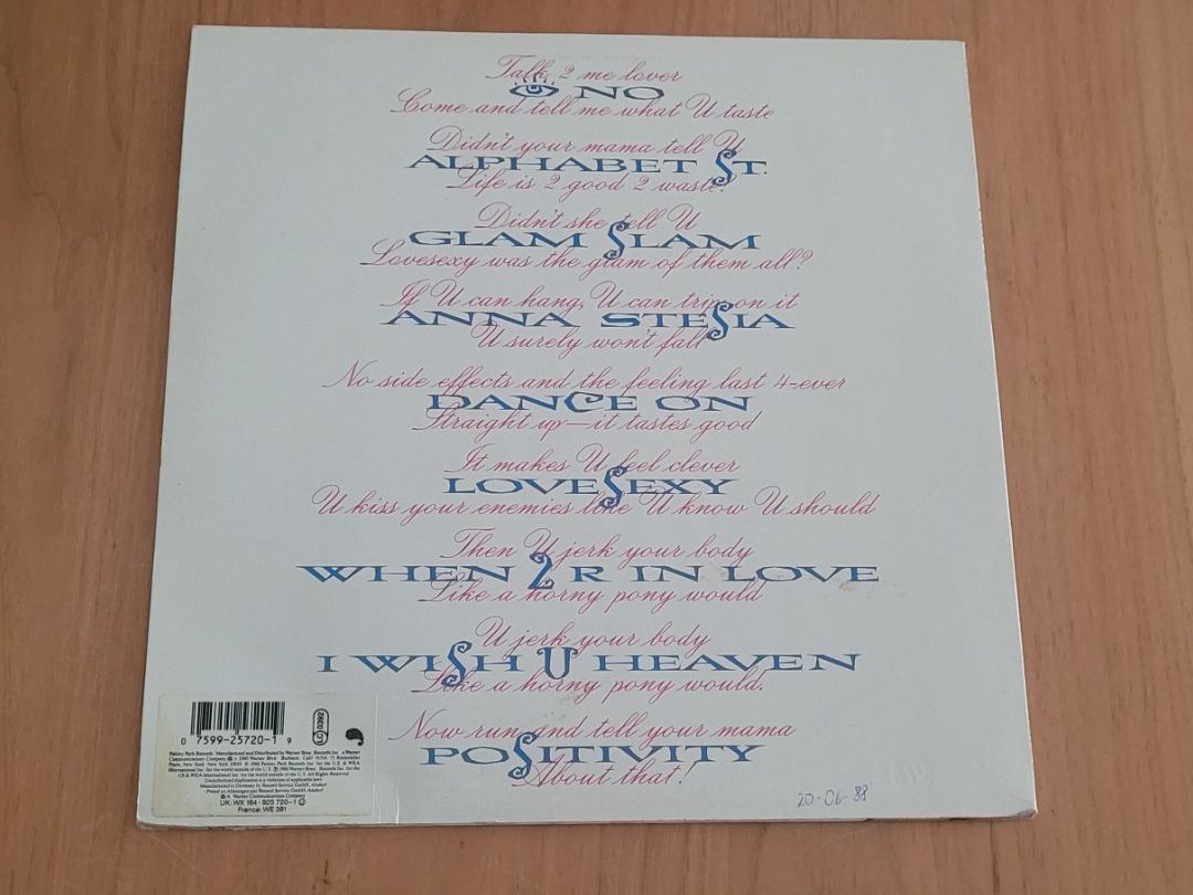 Schallplatten: LP  Prince – Gebraucht aus Martigny von MZ-67 1