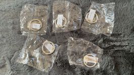 Serviettenrine Esmee Ringe 5 Stk. silberfarben neu Deko OVP