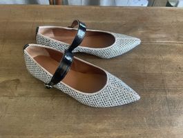 Ballerinas BELLEHARI Leder Ecru 39