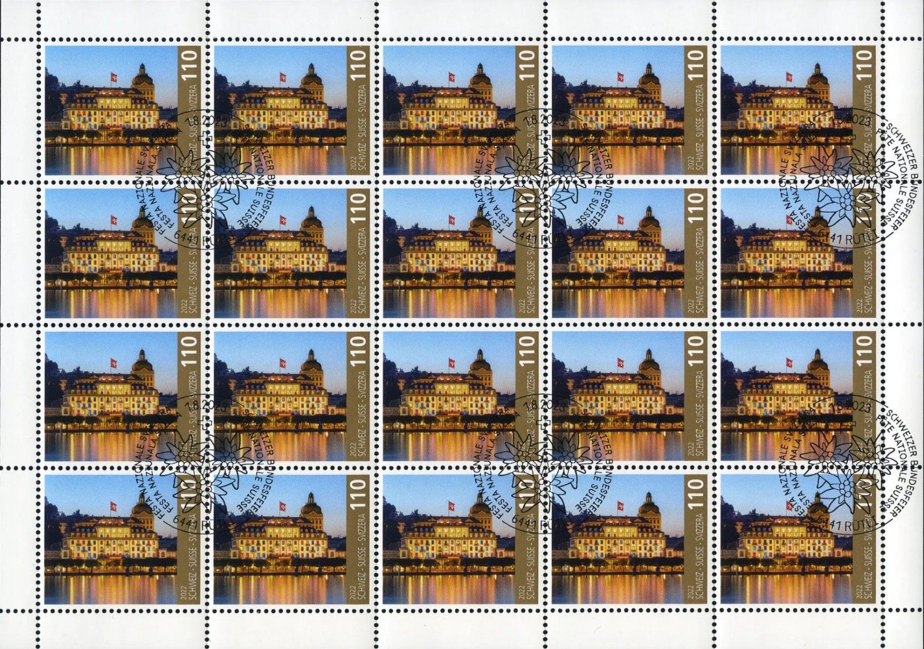 Tous les timbres: Hotel Briefmarken 1.10 Fr. Marken – Neuf (Voir description) à Menzingen par Wlukas