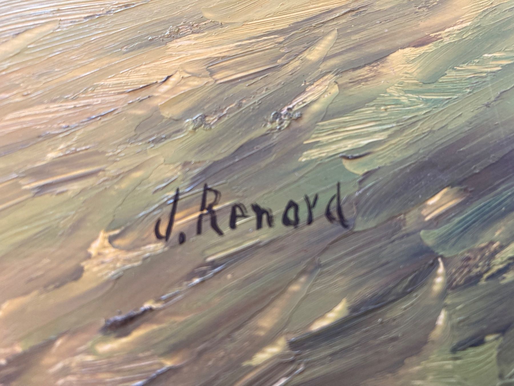 Dipinti: Gemälde Bild J. Renard Landschaft – Usato da Boll venduto da Jopp1 3