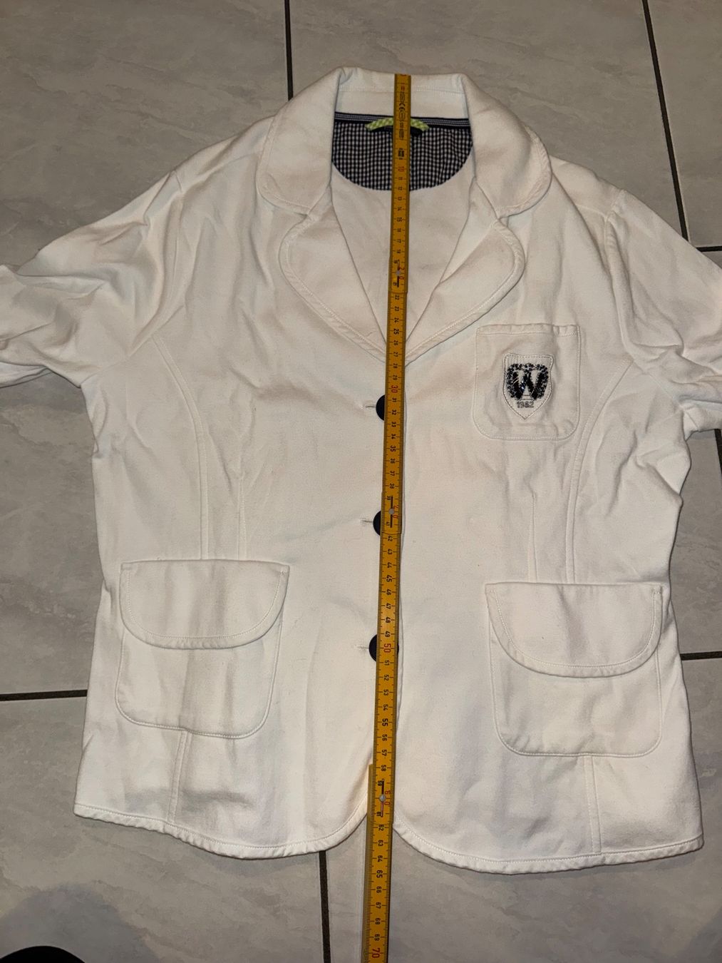 Jacken: Weisser Blazer Reeling Gr. 44, Baumwolle-Mix – Gebraucht aus Hergiswil NW von kaufe_bei_kaufmann 7