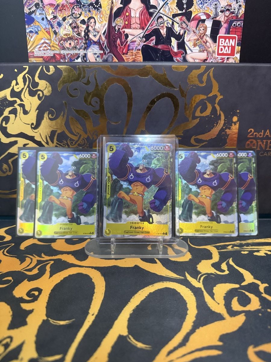 Bandai Carte collezionabili: Onepiece TCG Franky AA 5x – Nuovo (secondo la descrizione) da Urtenen-Schönbühl venduto da jul_c8v2