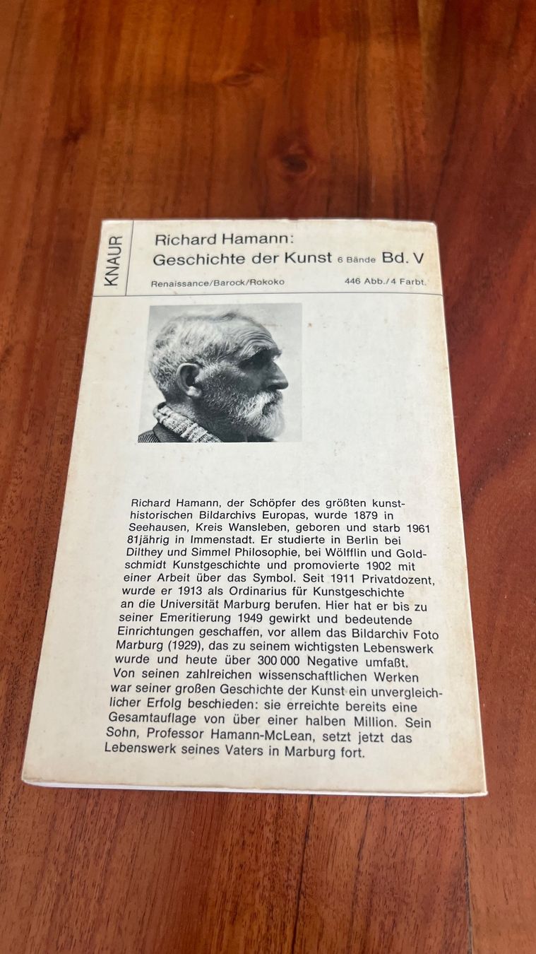 Libri: Richard Hamann - Geschichte der Kunst Bd. V 1964 – Usato da Schübelbach venduto da Dolly990_2 1