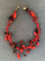 Halskette rot, Sommer Schmuck, Top Zustand!