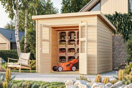 Gartenhaus Merseburg 6, naturbel. - Gratis Versand
