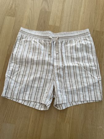 Leinen Shorts gestreift von H&M, Grösse M