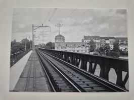 Echtfoto m. Negativ Basel, Brücke Verbindungsbahn
