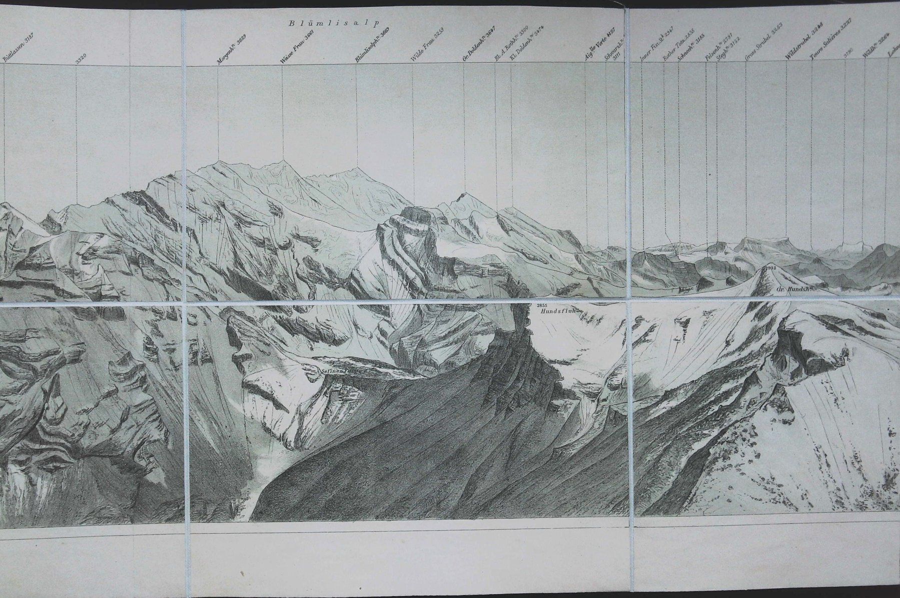 Cartine & Atlanti: Schilthorn Panorama 1883 – Usato da Rafz venduto da Helvet32 1