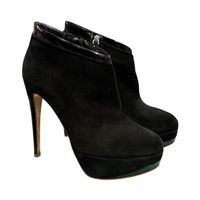 Rupert Sanderson Black Suede Ankle Boots Size 36.5