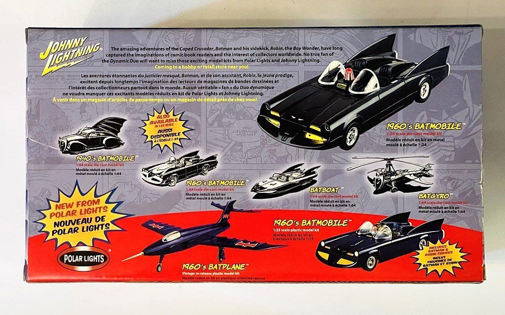 Johnny Lightning Voitures modèles: Johnny Lightning Batmobile Comic 1:24 Modellbausatz Die-cast – Neuf avec emballage d'origine à Duggingen par nad_6yzh 1