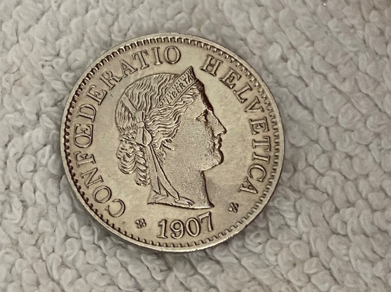 Tutti le monete: 5 centimes/rappen 1907 – Usato da Nyon venduto da Ilmi09