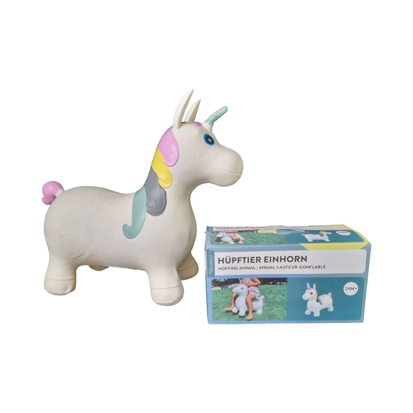 Giocattoli: KINDSGUT Hüpftier Einhorn 24M+ – Nuovo (secondo la descrizione) da Wangen b. Olten venduto da Restwert_Wangen