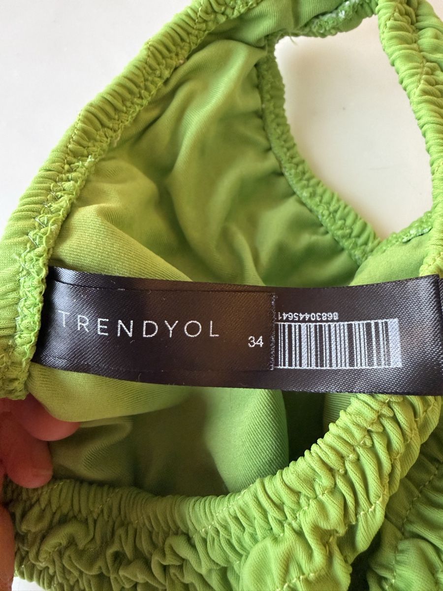 Costumi da bagno & Bikini: Trendyol Green Textured Bikini Set - Size 34 - Summer – Nuovo (secondo la descrizione) da Horgen venduto da Elizhadz 2