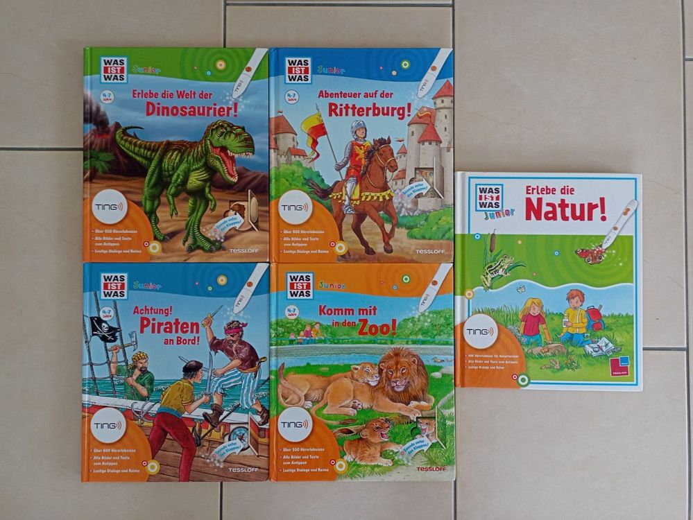 5 Junior "Was ist Was" Bücher (für TING Stift) Kaufen auf Ricardo