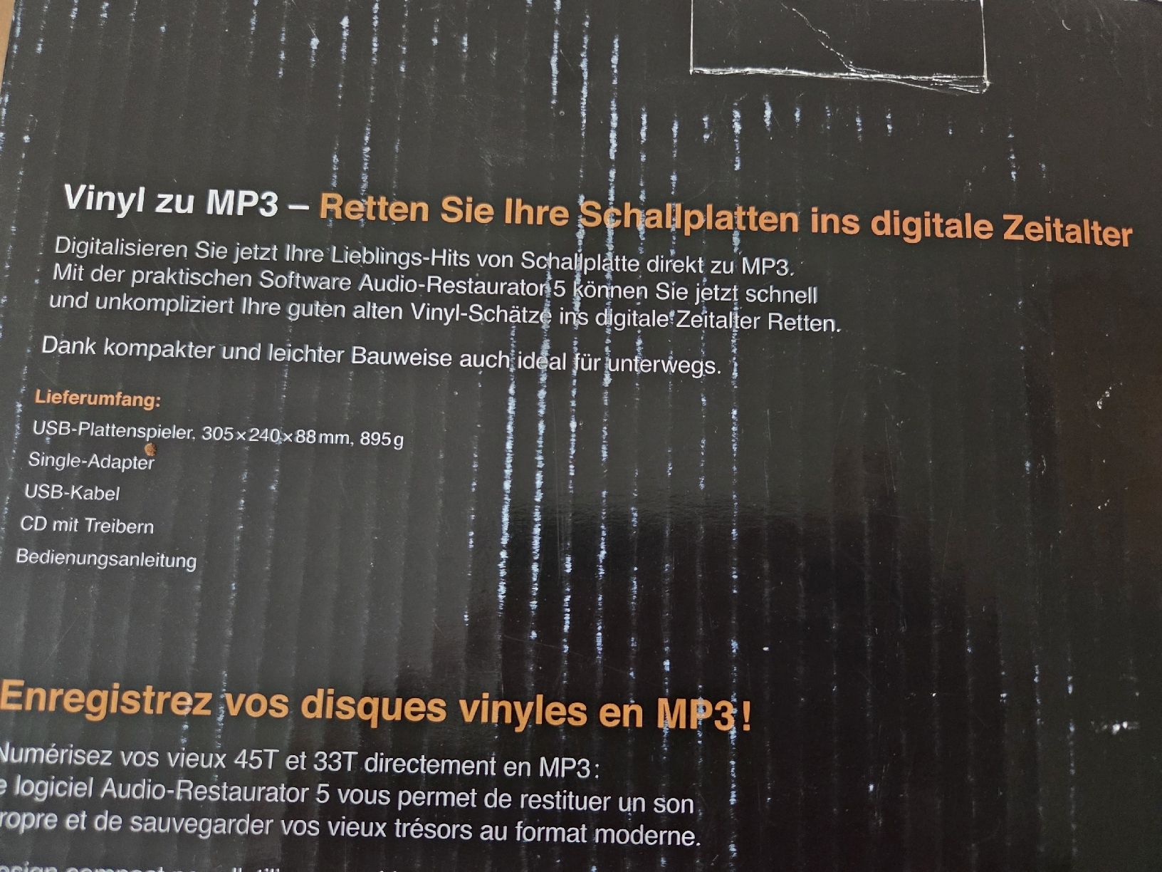 Giradischi: Plattenspieler inkl UBS Kabel und  Software CD  – Usato da Winterthur venduto da katzen07 1