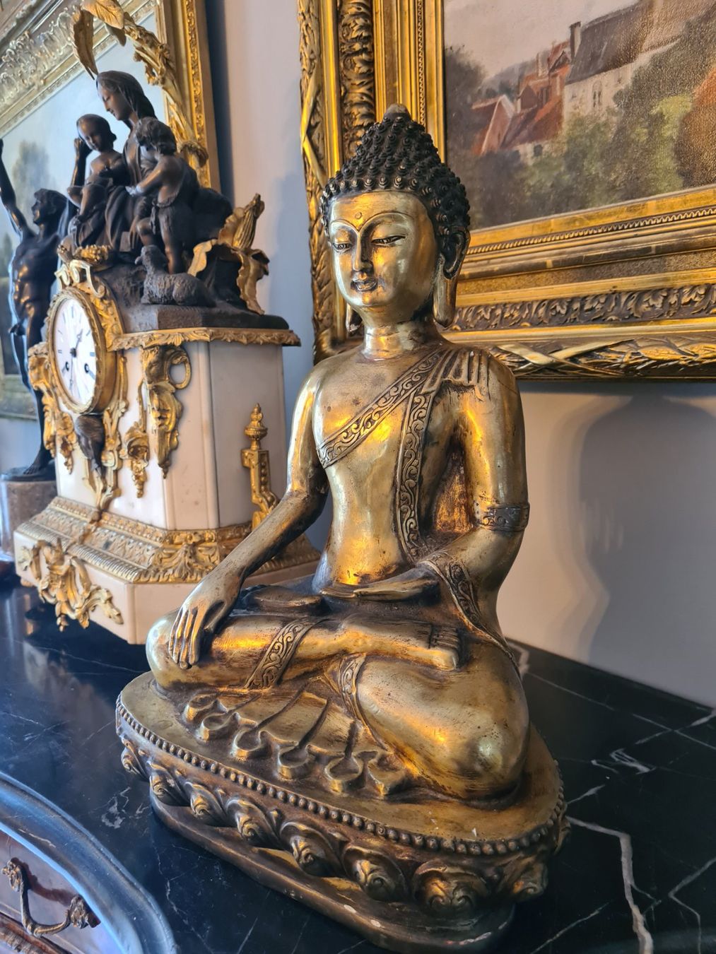 Sculture & Statue: Grosser Antiker Buddha – Usato da Rotkreuz venduto da Dobermann5 4