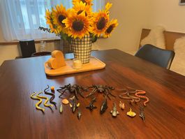 Tierfiguren Set Meeresbewohner, Schlangen, Spinnen, Dinos