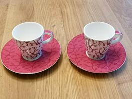 Villeroy & Boch, Espresso Tassen mit Unterteller