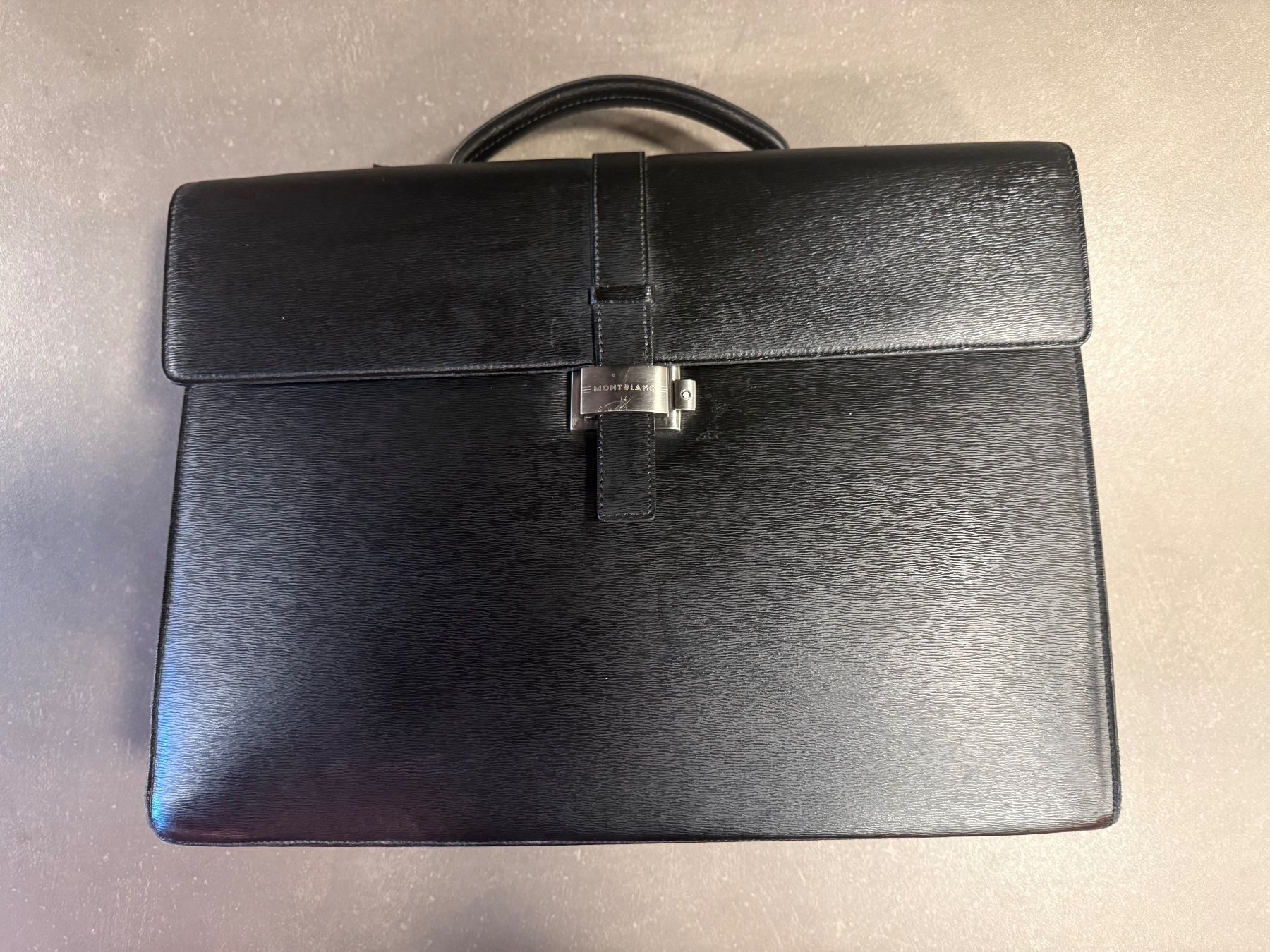 Montblanc Valigie & Borse: Montblanc WST Triple Briefcase Black – Usato da Rheineck venduto da AdamGerald