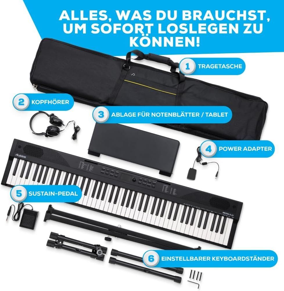 Strumenti musicali: Keyboard Piano 88 Tasten Bundle – Nuovo e nell'imballaggio originale da Schaffhausen venduto da Alpenfund23 5