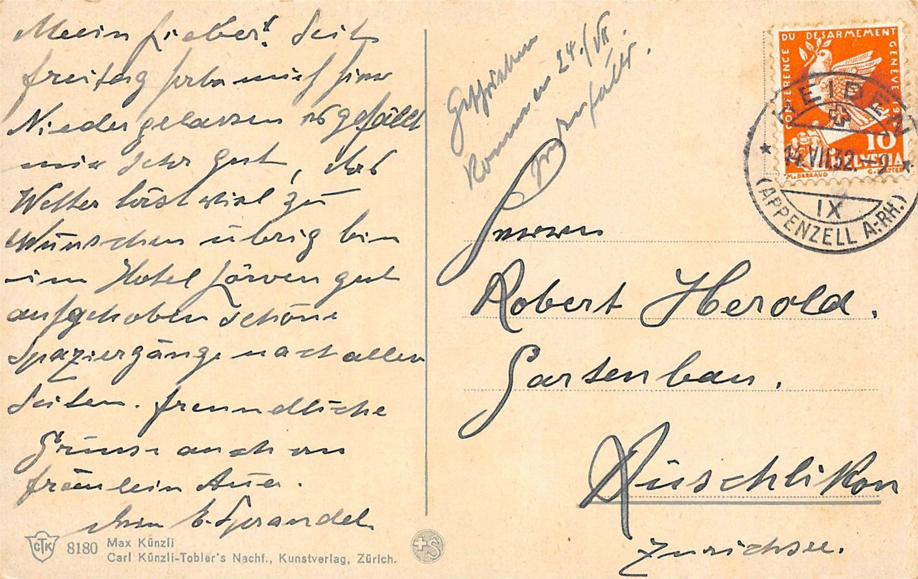 Cartes postales: Heiden – D'occasion à Ottikon b.Kemptth. par Neptun1974 1